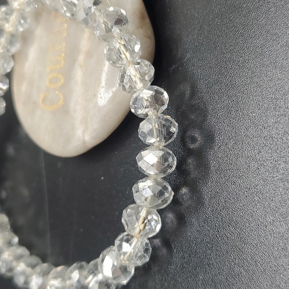 B2837 shining crystal faceted bracelet - Picture 2 of 2